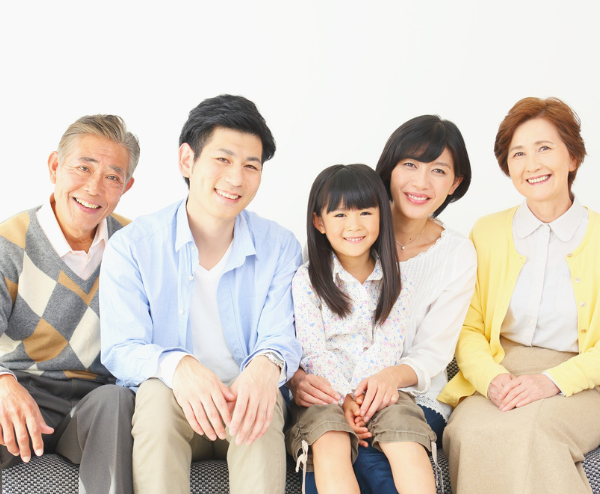 笑顔の家族